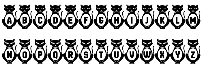 Kitties Regular Font LOWERCASE