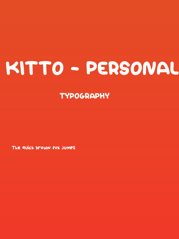 Kitto - Personal Use Regular Poster
