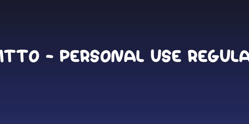 Kitto - Personal Use Regular Social Header