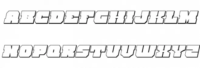 Kittrick 3D Italic Fonte MAIÚSCULAS