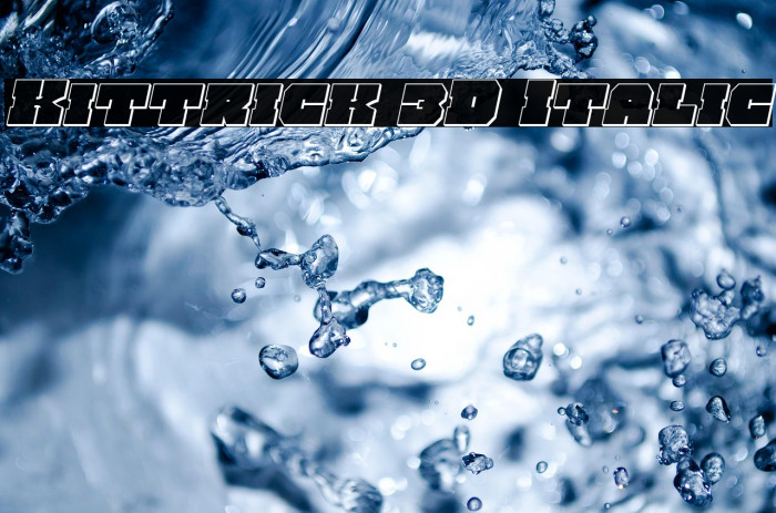 Kittrick 3D Italic Example 2