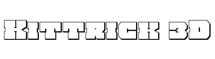 Kittrick 3D  免费字体下载