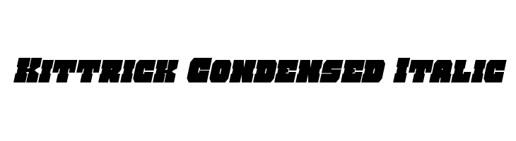 Kittrick Condensed Italic  font caratteri gratis