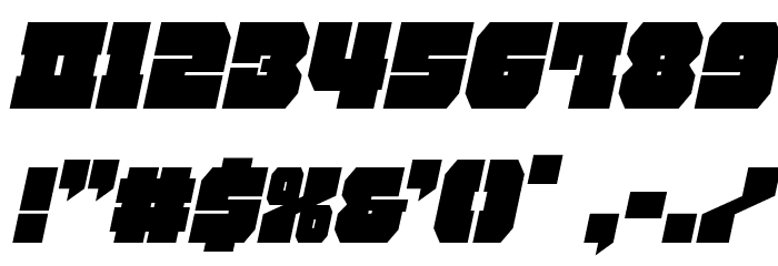 Kittrick Condensed Italic Font OTHER CHARS
