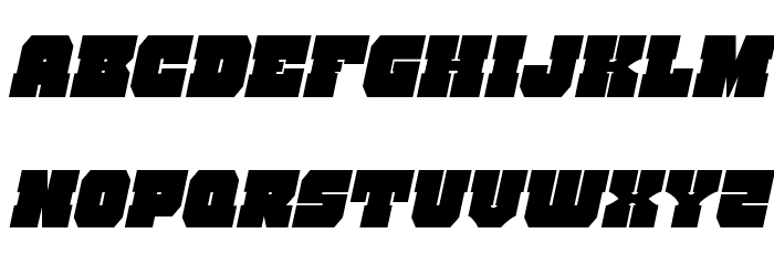 Kittrick Condensed Italic Font LOWERCASE