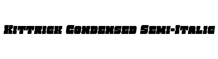 Kittrick Condensed Semi-Italic  لخطوط تنزيل