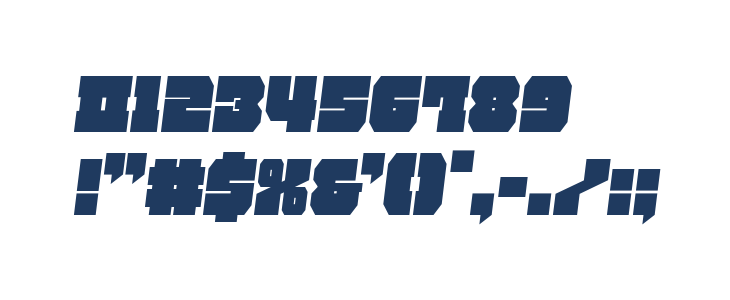 Kittrick Condensed Semi-Italic Other Characters