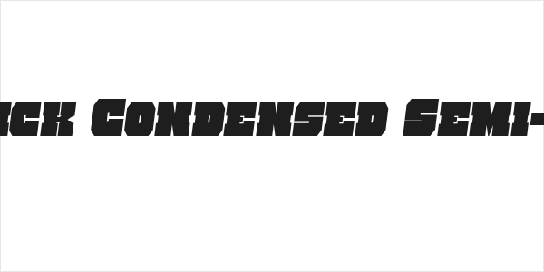 Kittrick Condensed Semi-Italic Logo