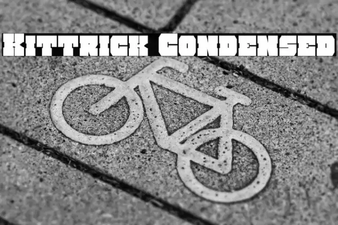 Kittrick Condensed Font examples