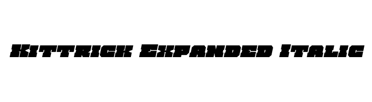 Kittrick Expanded Italic  Frei Schriftart Herunterladen