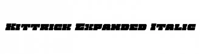 Kittrick Expanded Italic  تنزيل الخطوط