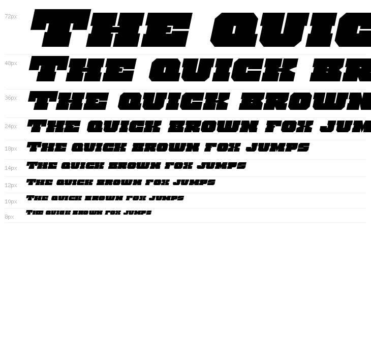 Kittrick Expanded Italic Waterfall