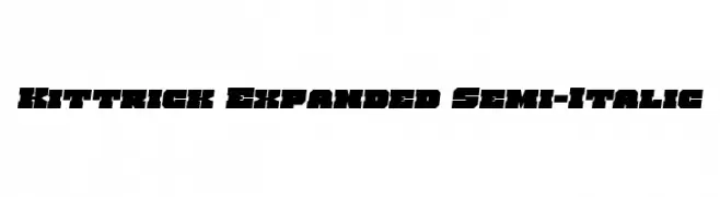 Kittrick Expanded Semi-Italic  Free Fonts Download