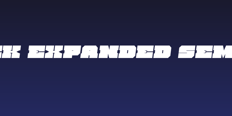 Kittrick Expanded Semi-Italic Social Header