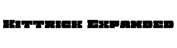 Kittrick Expanded  フリーフォントのダウンロード