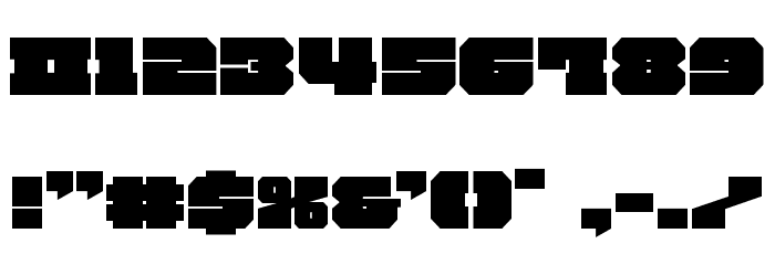 Kittrick Expanded Font OTHER CHARS