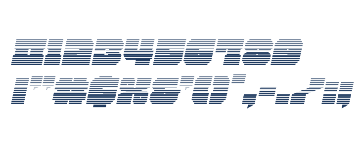 Kittrick Gradient Italic Other Characters