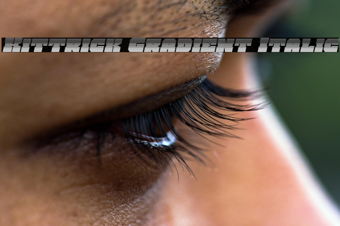 Kittrick Gradient Italic Example 1