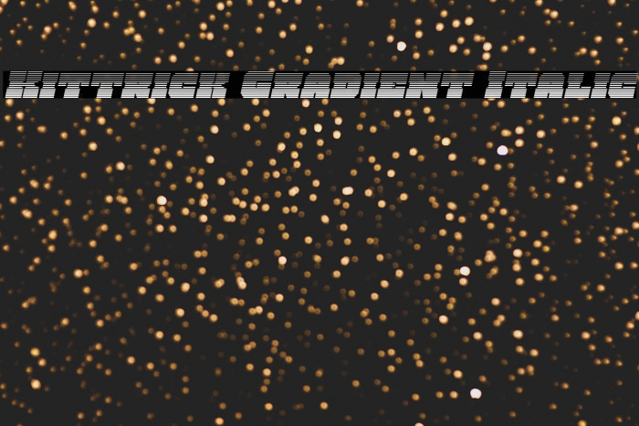 Kittrick Gradient Italic Example 3