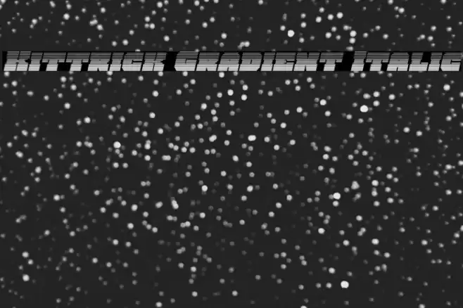 Kittrick Gradient Italic Font examples