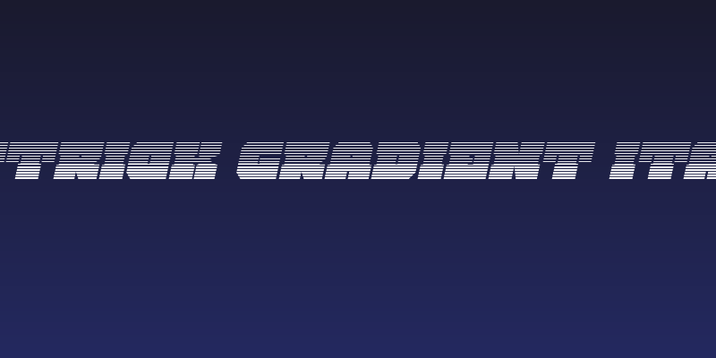 Kittrick Gradient Italic Social Header