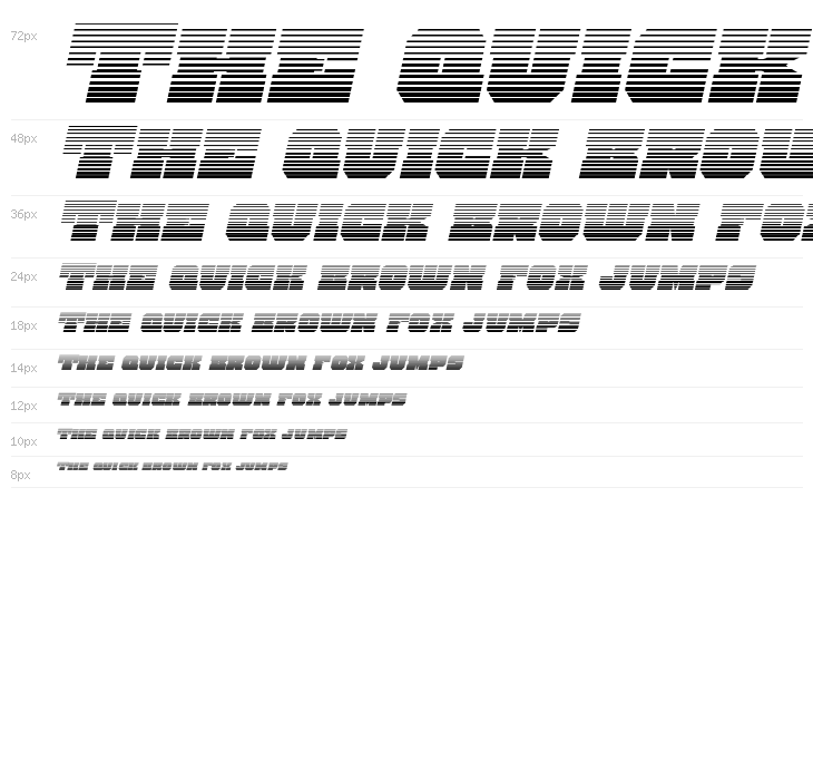 Kittrick Gradient Italic Waterfall