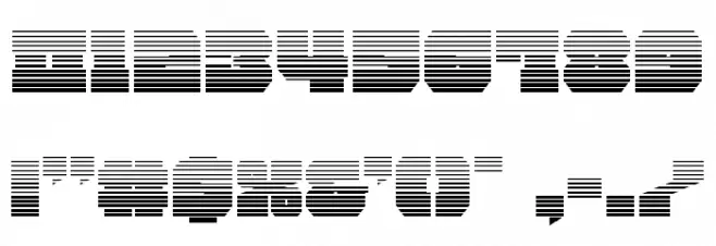 Kittrick Gradient Font OTHER CHARS