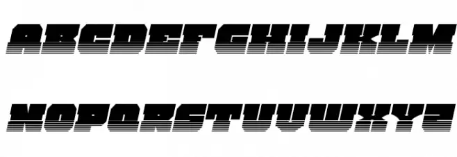 Kittrick Halftone Italic Font UPPERCASE