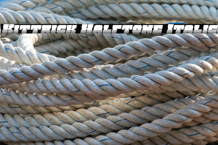 Kittrick Halftone Italic Example 1