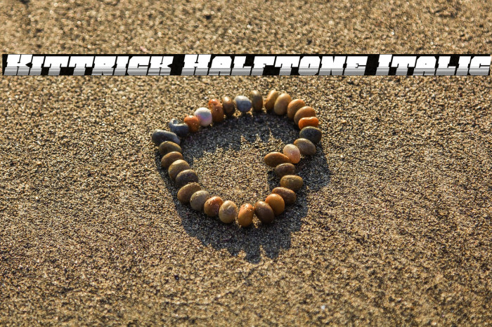 Kittrick Halftone Italic Example 3