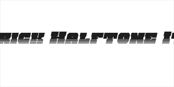 Kittrick Halftone Italic Logo