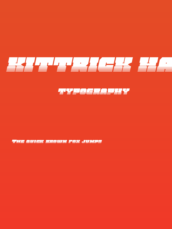 Kittrick Halftone Italic Poster