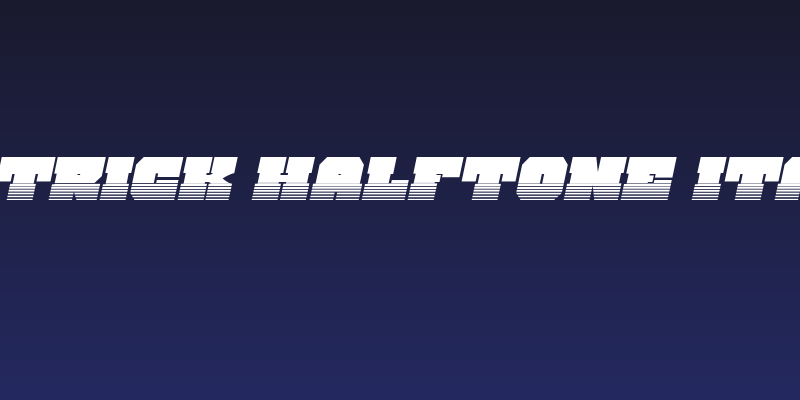 Kittrick Halftone Italic Social Header