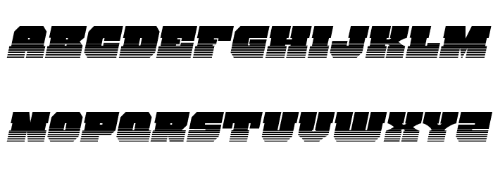 Kittrick Halftone Italic Font LOWERCASE