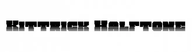 Kittrick Halftone  Frei Schriftart Herunterladen