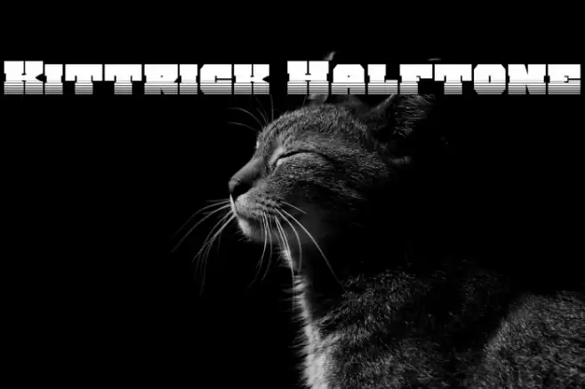 Kittrick Halftone Font examples
