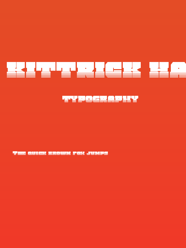 Kittrick Halftone Poster