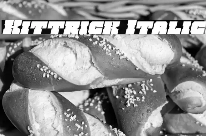 Kittrick Italic Font examples