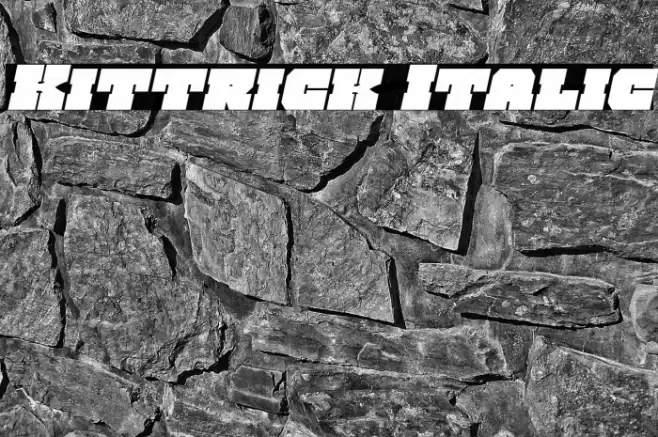 Kittrick Italic Font examples