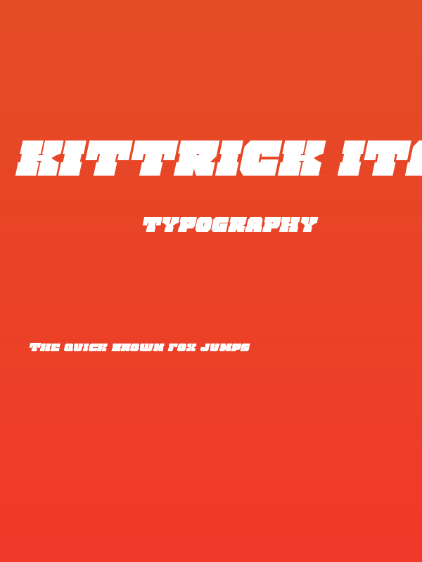 Kittrick Italic Poster