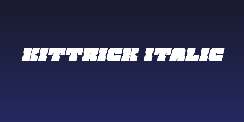 Kittrick Italic Social Header