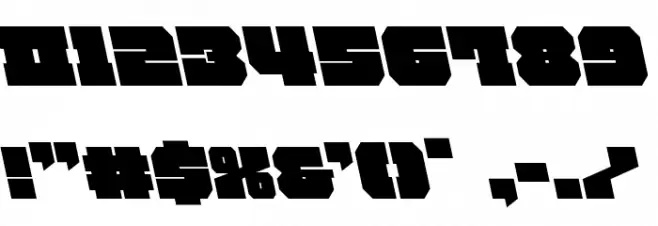 Kittrick Leftalic Font OTHER CHARS