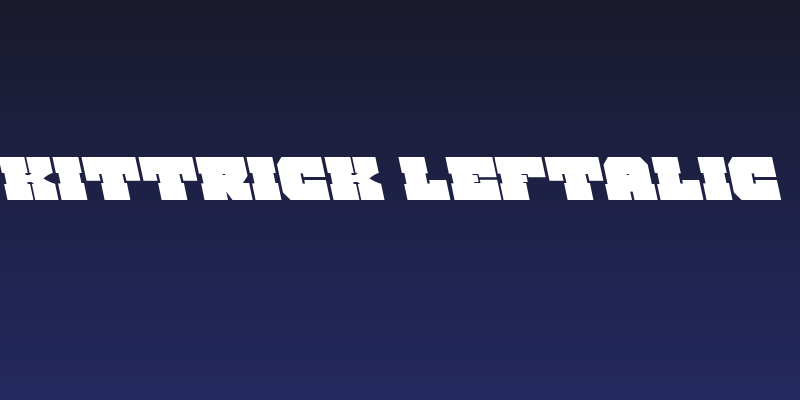 Kittrick Leftalic Social Header