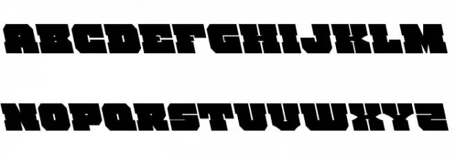 Kittrick Leftalic Schriftart Kleinbuchstaben