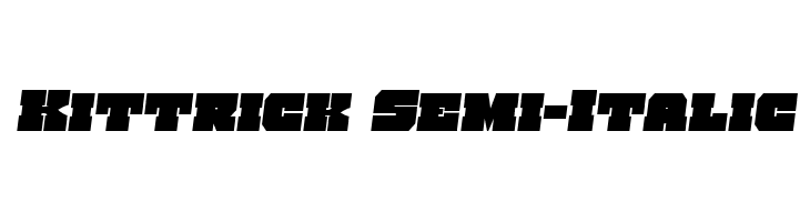 Kittrick Semi-Italic  لخطوط تنزيل