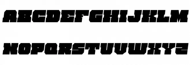 Kittrick Semi-Italic フォント 大文字