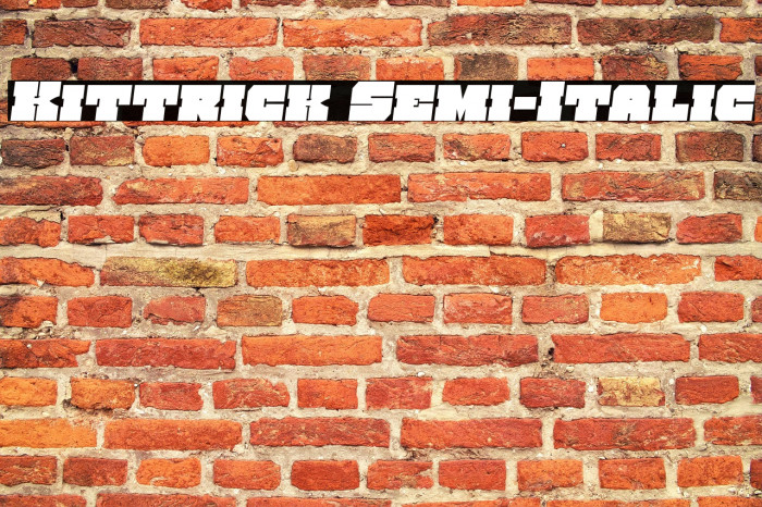 Kittrick Semi-Italic Example 3