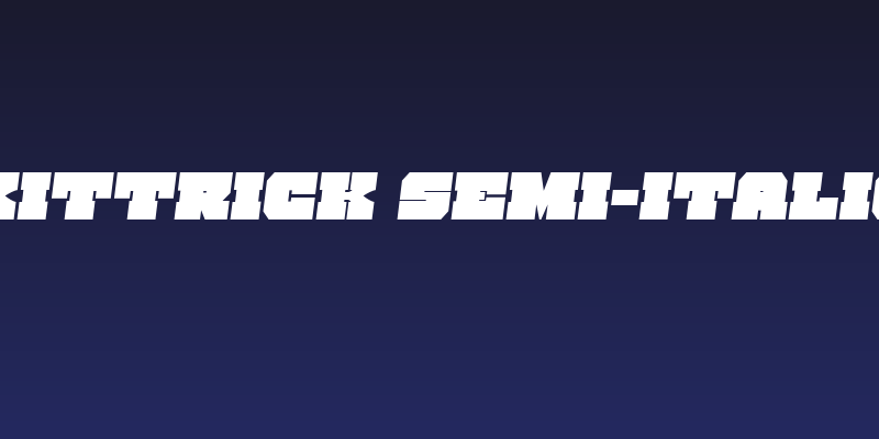 Kittrick Semi-Italic Social Header