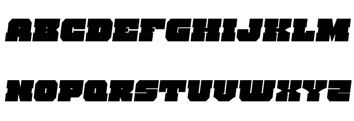Kittrick Semi-Italic Font LOWERCASE