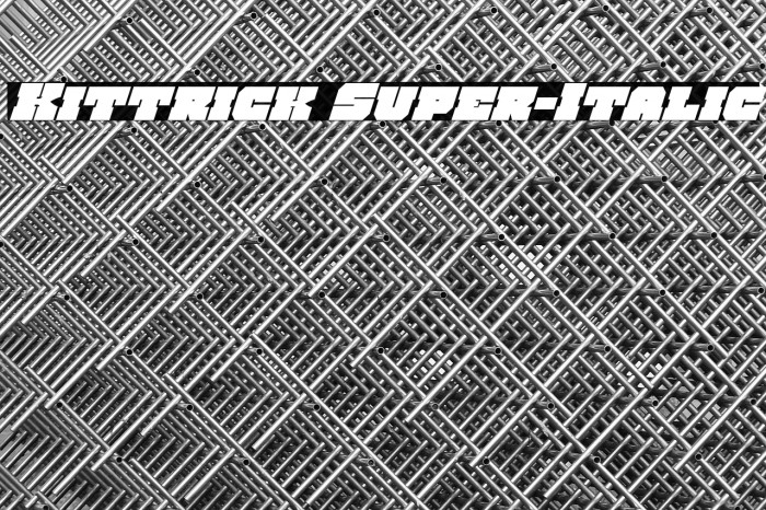 Kittrick Super-Italic Example 1